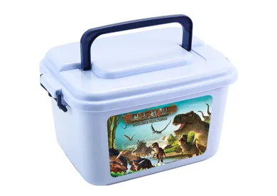 Lean Toys, Dinozaury, zestaw figurek w pudełku, 46 elementów