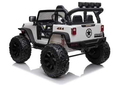 Lean Toys, Jeep JC666, pojazd na akumulator, biały