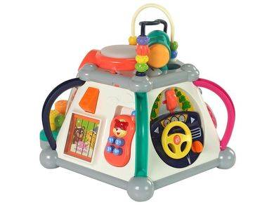 Lean Toys, kostka multifunkcyjna edukacyjna, 5 ścianek
