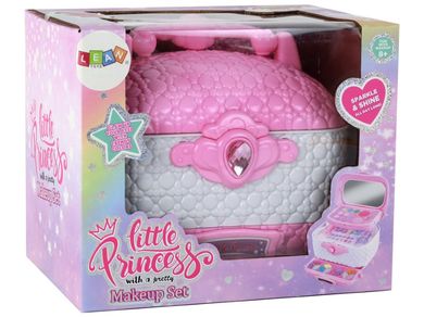 Lean Toys, kuferek z kosmetykami, różowy