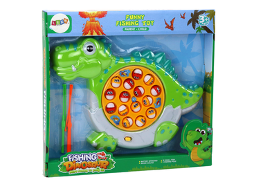 Lean Toys, Łowienie rybek, gra zręcznościowa, dinozaur