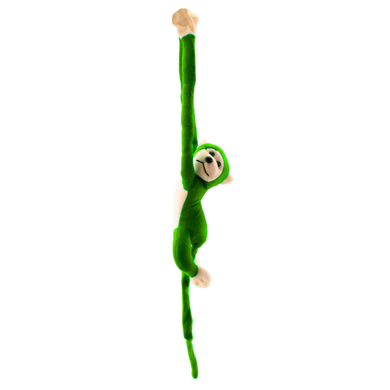 Lean Toys, małpka, maskotka interaktywna, zielona, 60 cm
