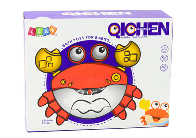 Lean Toys, maszyna do baniek mydlanych, krab, czerwony