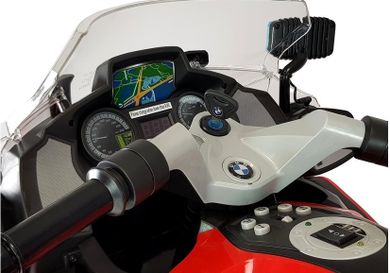 Lean Toys, Motor BMW R1200, Policja, pojazd na akumulator, czerwony