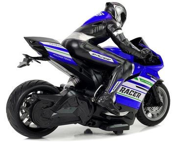 Lean Toys, motor sportowy, pojazd zdalnie sterowany, niebieski