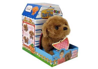 Lean Toys, piesek, maskotka interaktywna, 18 cm