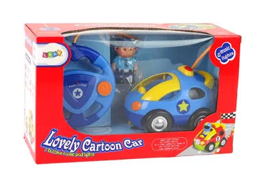 Lean Toys, policja, pojazd zdalnie sterowany z figurką