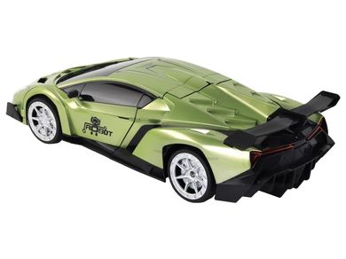 Lean Toys, samochód robot, transformer, sterowany gestami, zielony, 1:10