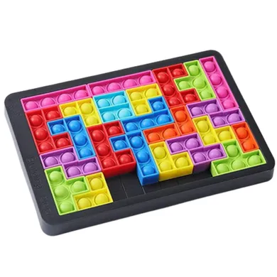 Lean Toys, Tetris Pop-It, układanka 3w1, 27 elementów