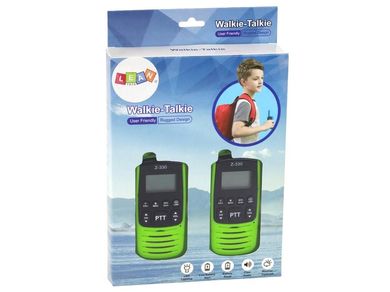 Lean Toys, walkie-talkie, zasięg 3 km, zielone