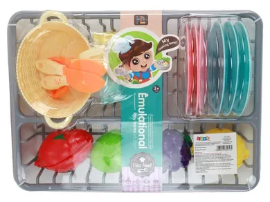 Lean Toys, zestaw kuchenny, naczynia i warzywa