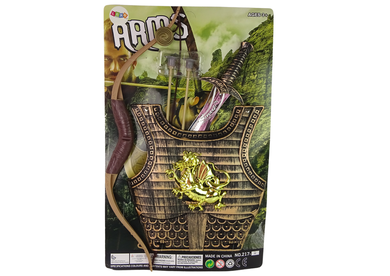 Lean Toys, zestaw rycerza: zbroja, łuk i miecz