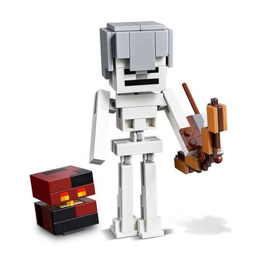 LEGO Minecraft, Minecraft BigFig, szkielet z kostką magmy, 21150