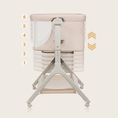 Lionelo, Leonie Plus, łóżeczko dostawne, beige sand