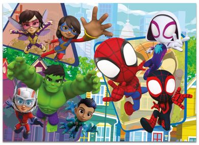 Lisciani, Spidey i super-kumple, puzzle dwustronne, 192 elementy