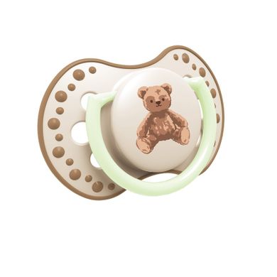 Lovi, Teddy Love, smoczek silikonowy, dynamiczny, 6-18 m, 2 szt.