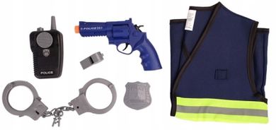 Madej, strój policjanta, zestaw z akcesoriami