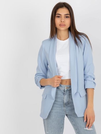 Marynarka damska, niebieska, Italy Moda