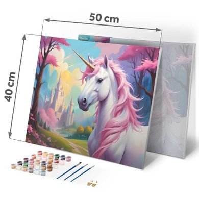 Massido, obraz do malowania po numerach, Jednorożec, 40-50 cm