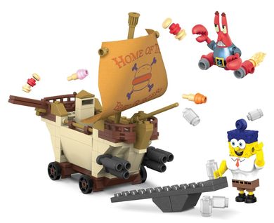 Mega Bloks, SpongeBob, Burgerowy pojazd, klocki, 258 elementów