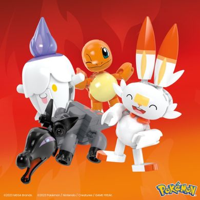 MEGA Pokemon, Drużyna typu ognistego, klocki, 105 elementów