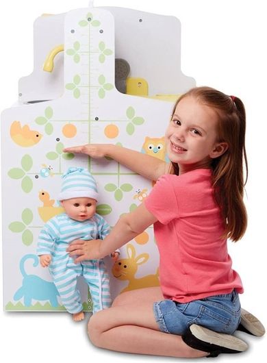 Melissa & Doug, Mine to Love, drewniany przewijak dla lalek z akcesoriami