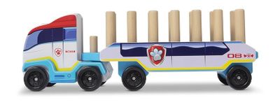 Melissa & Doug, Psi Patrol, ciężarówka, drewniany pojazd z klockami