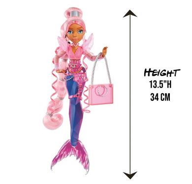 Mermaze Mermaidz, Syrenka Harmonique, lalka modowa zmieniająca kolor, pink