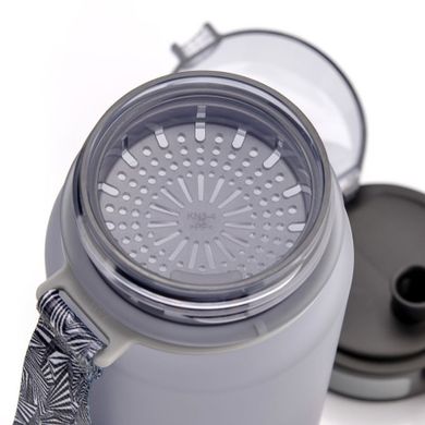 Meteor, bidon sportowy, szary, 500 ml