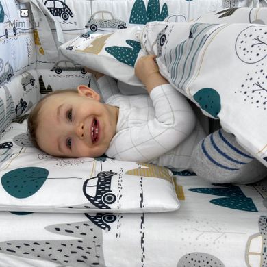 MimiNu, Dziecięca Podróż, 3-częściowy komplet pościeli, 100-135 cm