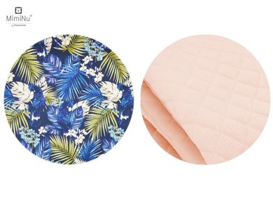 MimiNu, Papugi, Velvet, wkładka do wózka spacerowego, magnolia