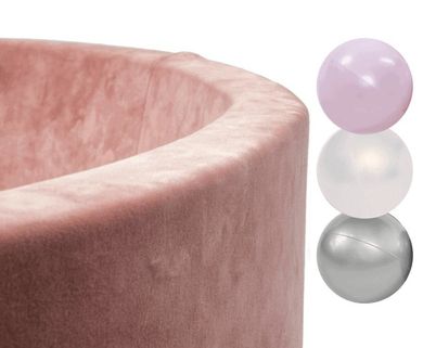 Misioo, Velvet, basen, różowy, 90-30 cm