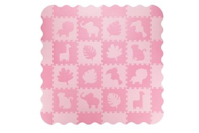 MoMi, Zawi, puzzle piankowe, różowe