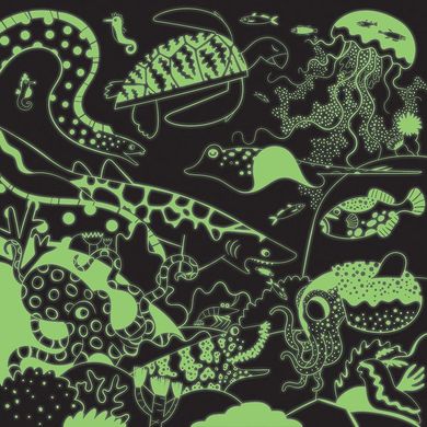 Mudpuppy, Ocean, puzzle świecące w ciemności, 500 elementów