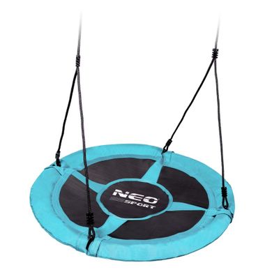 Neo-Sport, huśtawka okrągła, bocianie gniazdo, turkusowe, 95 cm