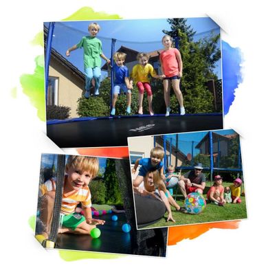 Neo-Sport, trampolina ogrodowa, z siatką wewnętrzną i drabinką, 13ft/404 cm