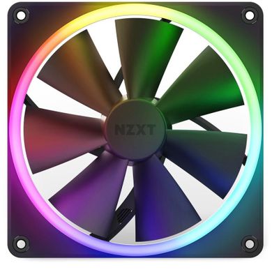 Nzxt, wentylator PC, wentylator do zasilacza/obudowy F140 Rgb Pwm, czarny Rf-r14sf-b1