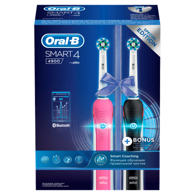 Oral-B, Smart 4 4900, szczoteczka elektryczna, 2 szt.