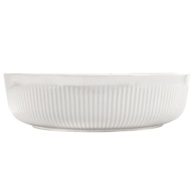 Orion, forma do zapiekania, porcelanowa, okrągła, biała, 29 cm, 4 l