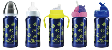 Pacific Baby, termobutelka 3w1, 200 ml, zielona