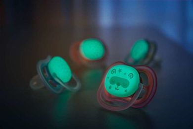 Philips Avent, Ultra Air, Night, smoczek uspokajający, różowy, 6-18m, 2 szt.