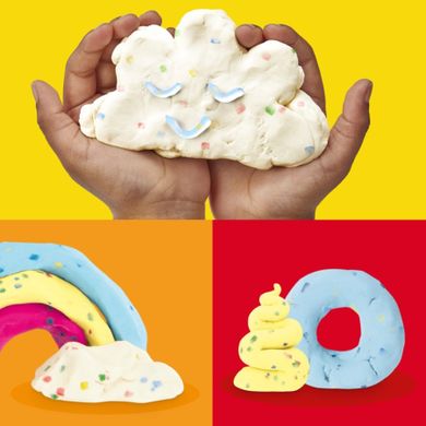 Play-Doh, Konfetti, 4 tuby, zestaw kreatywny