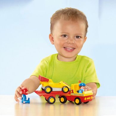 Playmobil, 1.2.3., Wyścigówka z lawetą, 6761