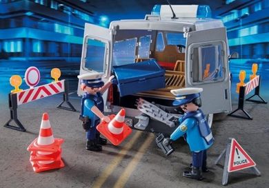 Playmobil, City Action, Samochód policyjny z blokadą drogową, 9236