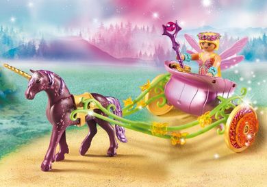 Playmobil, Fairies, Wróżka kwiatów z karocą jednorożca, 9136