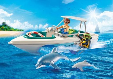 Playmobil, Family Fun, Nurkowie z motorówką, 6981
