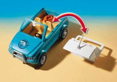Playmobil, Family Fun, Surfer-Pickup z motorówką, 6864