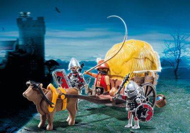 Playmobil, Knights, Zamaskowany powóz rycerzy herbu Sokoła, 6005