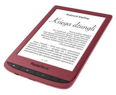 PocketBook, czytnik e-book, PB 628, Touch Lux 5, red