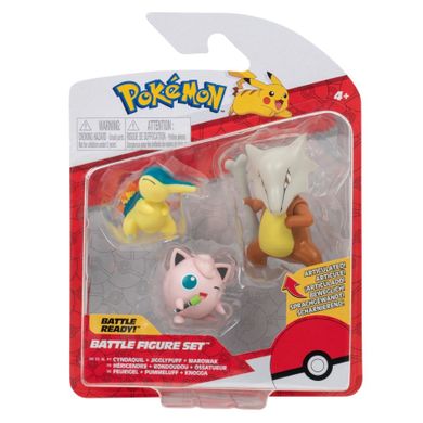 Pokemon, figurki bitewne, pakiet, 3 szt